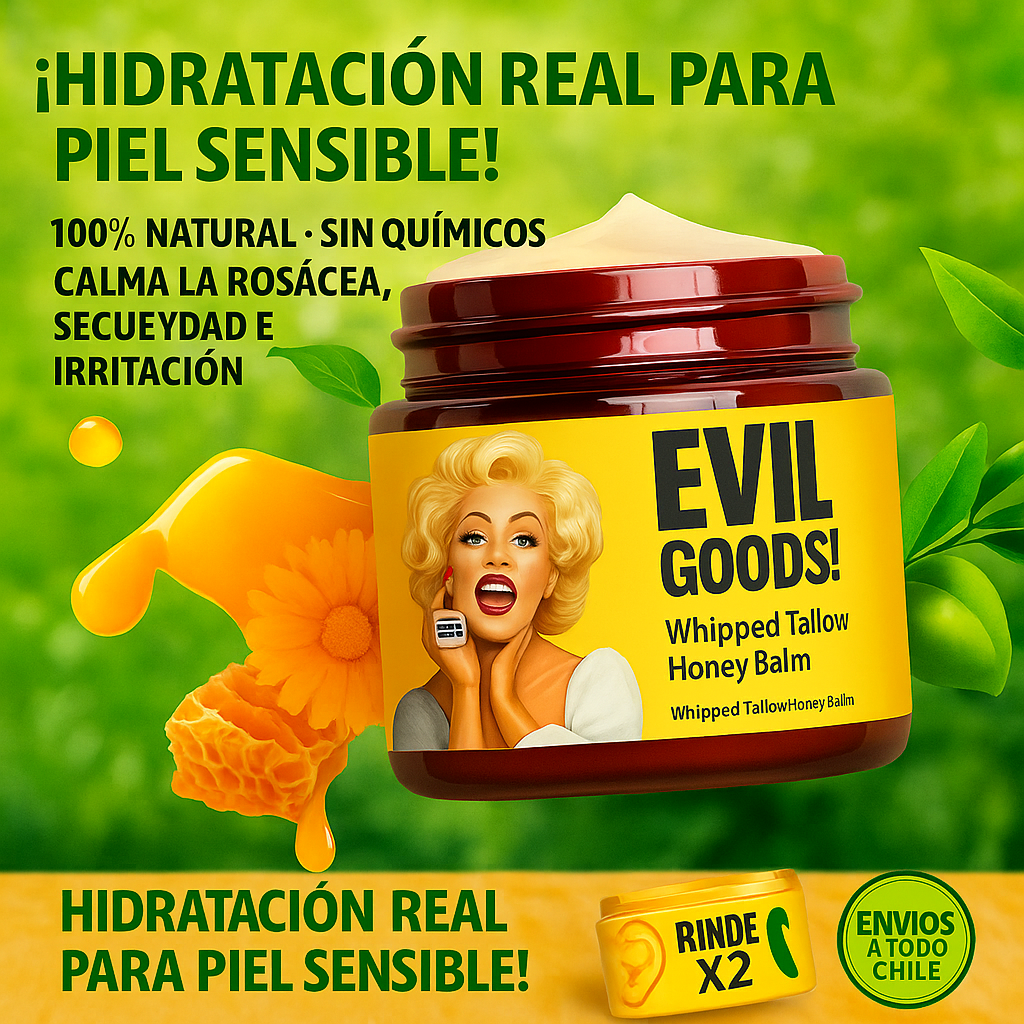 CREMA FACIAL EVIL GOODS DE SEBO Y MIEL.