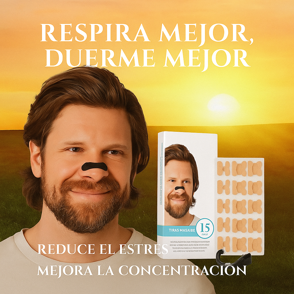 TIRAS NASALES MAGNETICAS, PARA DORMIR MEJOR.