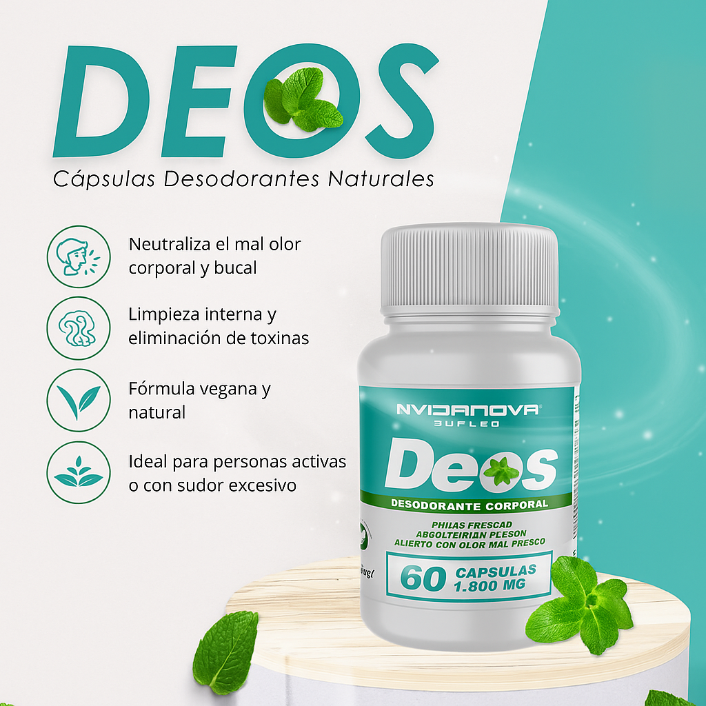 DEOS DESODORANTE NATURAL QUITA EL MAL OLOR DEDES ADENTRO.