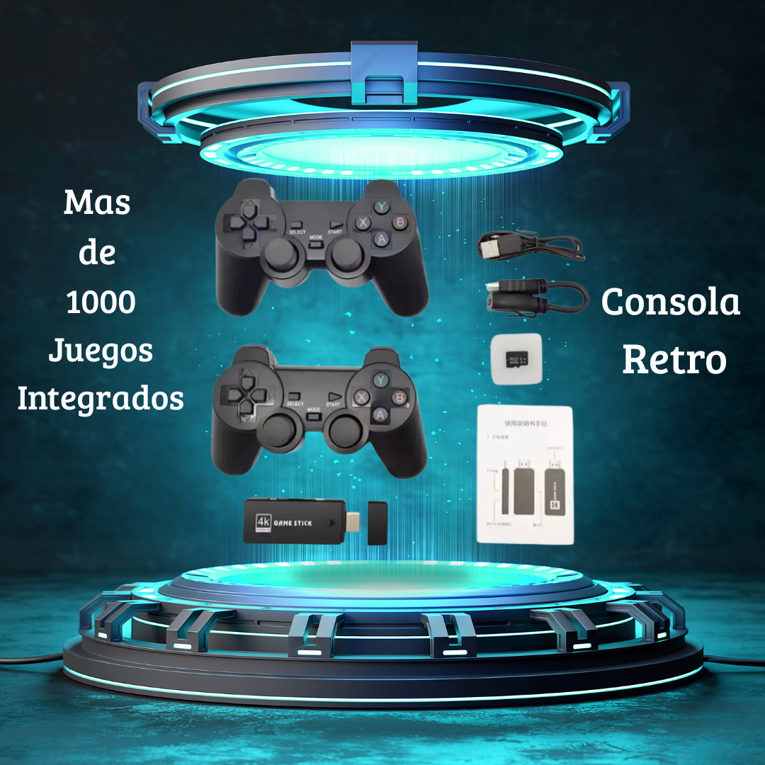 Consola de Juegos Inalámbrica con mas de 1000 Juegos.